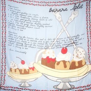 Yarnz Banana Split Recipe Scarf EUC Anthropologie